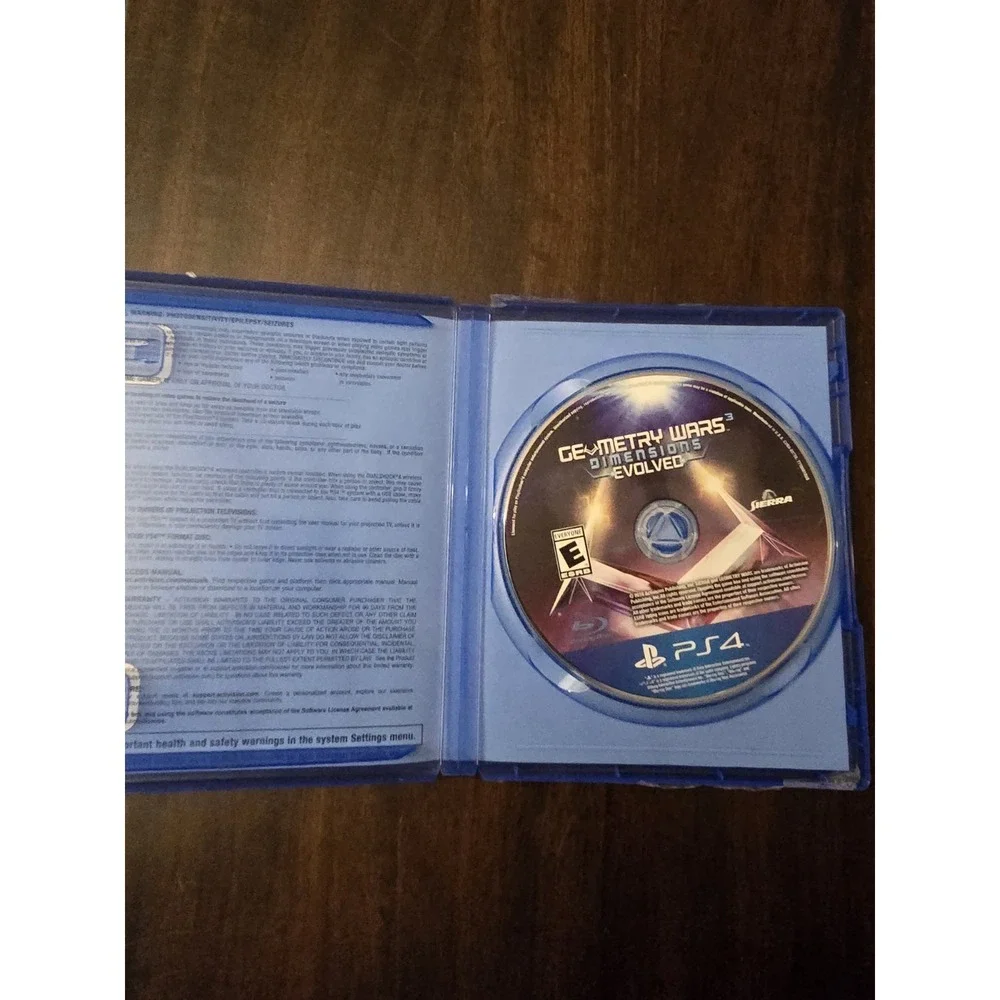 Sony Playsation 4 PS4 Geometry Wars Dimensions Evolved w/o‎ Booklet